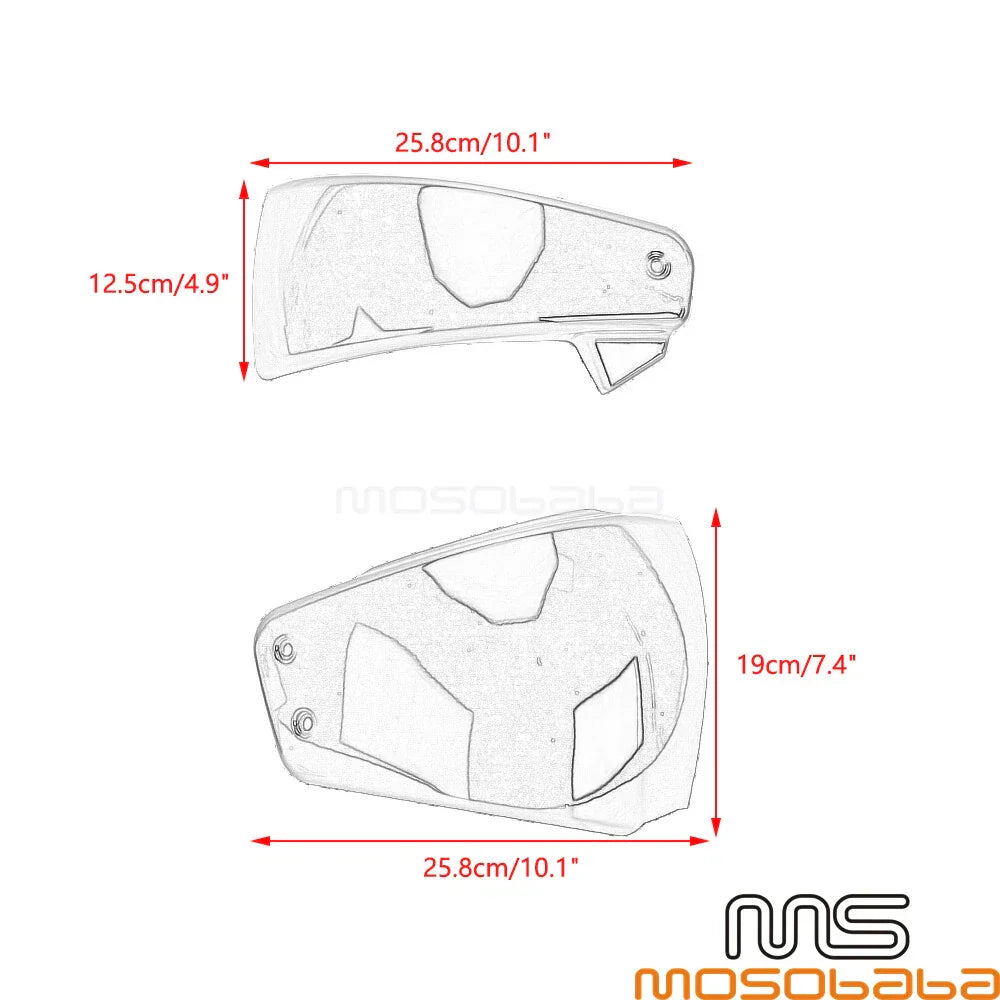 Left Right Side Battery Covers for Harley Softail Slim FLSL, FXST, FXBB (2018-2023)