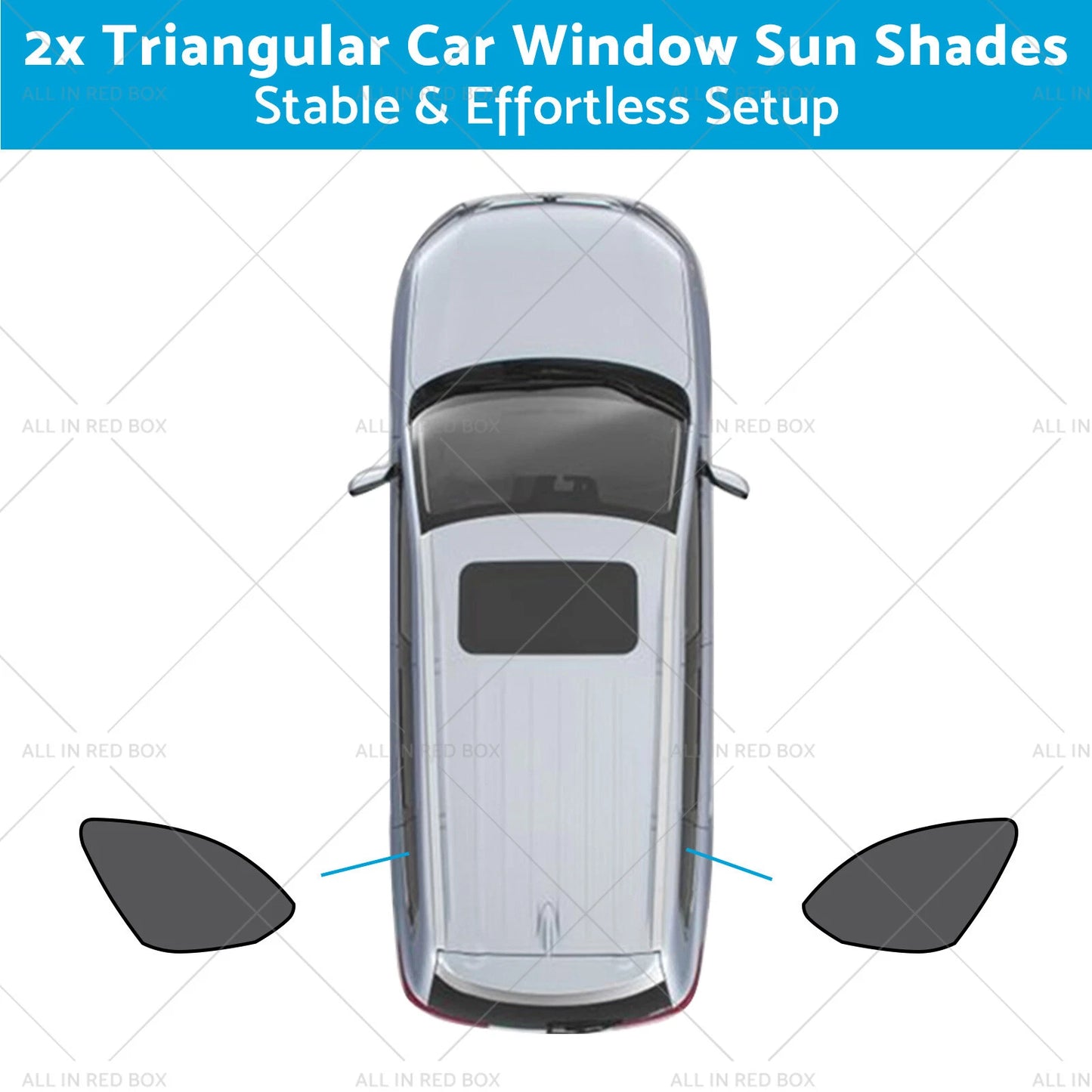 Triangular Car Window Sun Shades for Mazda CX-9 (2016-2025) UVA Protection
