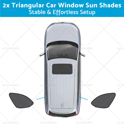 Triangular Car Window Sun Shades for Mazda CX-9 (2016-2025) UVA Protection