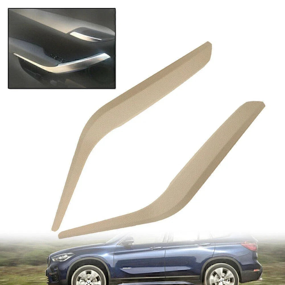 Beige Inner Door Panel Handle Pull Trim Cover for BMW X1 (2010-2016)