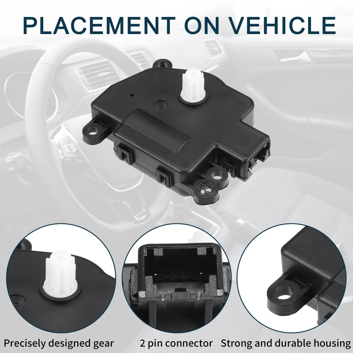 2 x No.68238243AA HVAC Heater Blend Door Control Actuator for CHRYSLER 300 (2008)