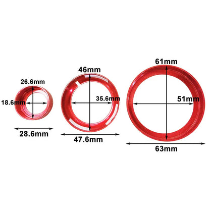 Red Multimedia Knob Ring for Alfa Romeo Giulia Stelvio (2017-2019)
