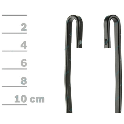 Front Pair Bosch Aerotwin Wiper Blades for Nissan Urvan E23 Van 1982-1986