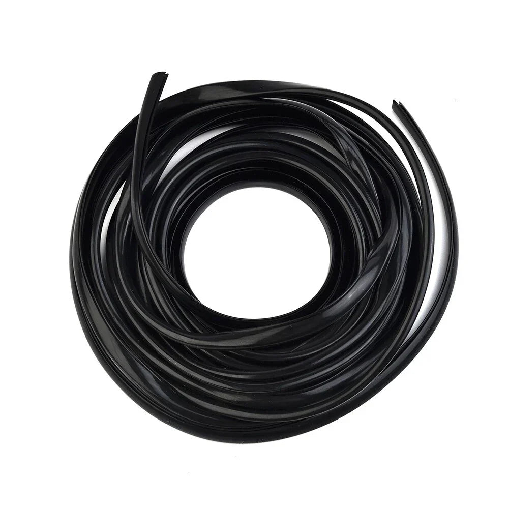 Black U-Shape Car Door Moulding Rubber Strip Trim Guard Edge Protector Cover