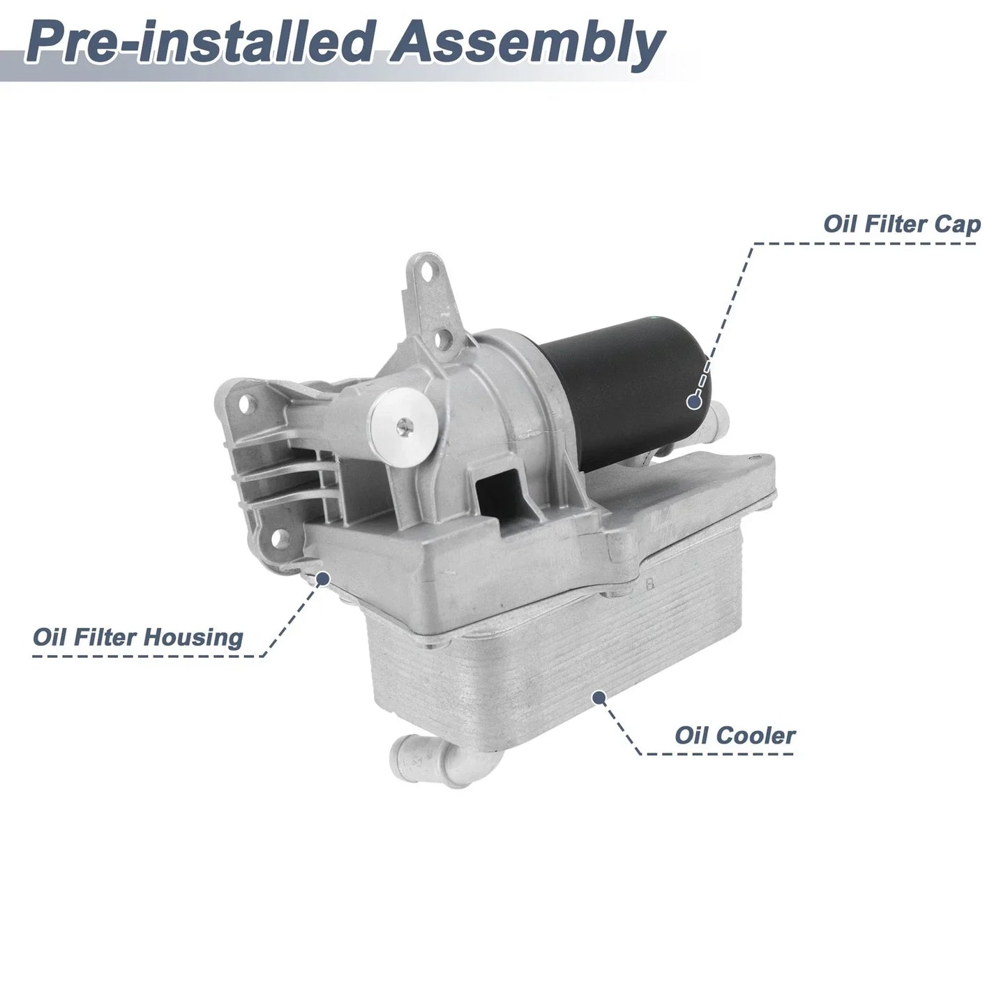 Engine Oil Filter Housing for Mercedes-Benz A220 A250 L4 2.0L (2019-2023)