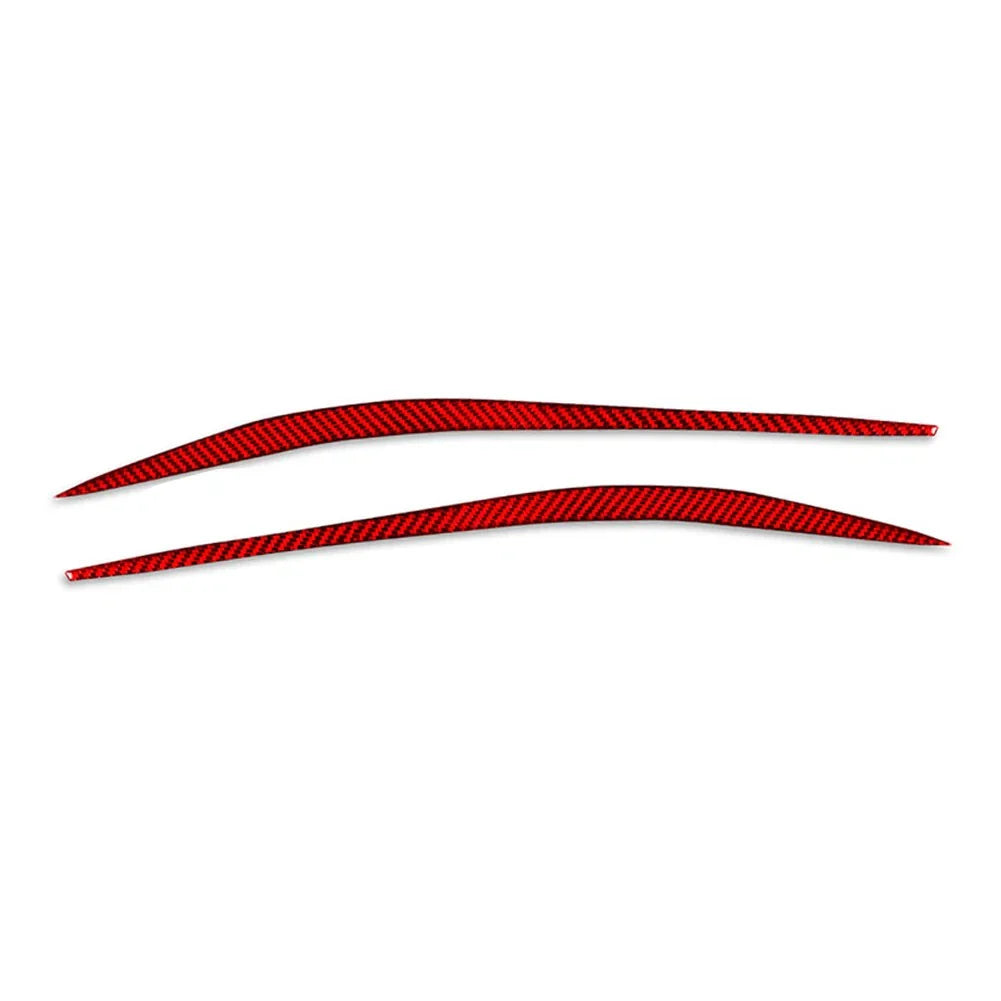 Red Headlight Eyebrow Eyelids Cover Trim for Alfa Romeo Giulia (2015-2024)
