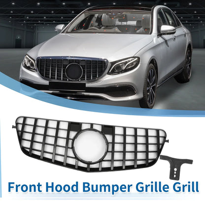 Front Upper Bumper Grille for Mercedes-Benz E300 2009-2013 Black Grills