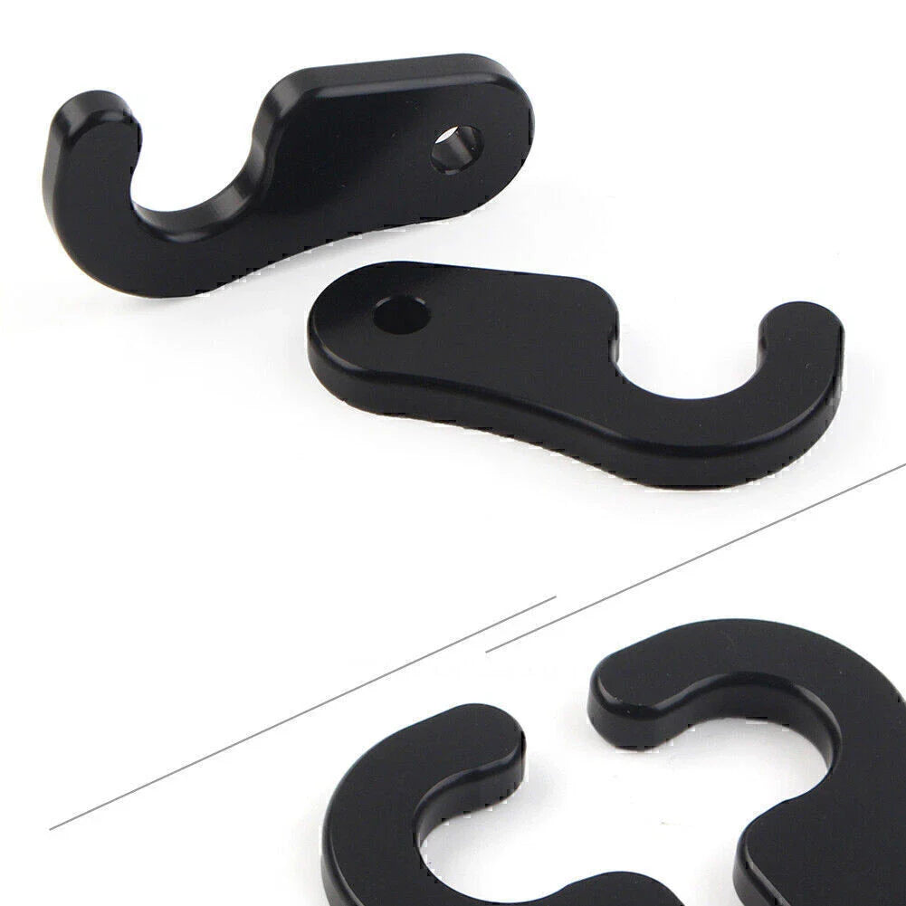 Black Sun Visor Clips for Jeep Wrangler, Gladiator (2018-2023)