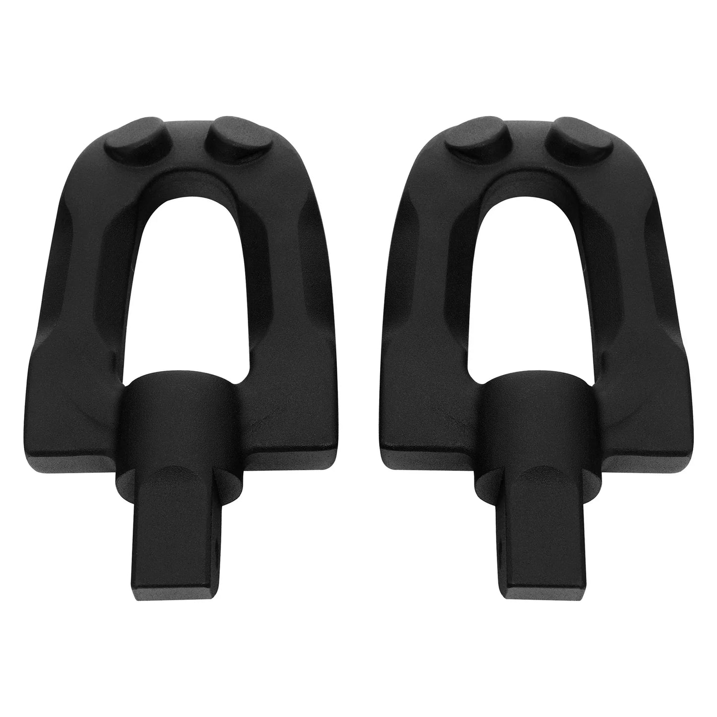 Matte Black Rear Passenger Footpegs for Harley Softail Fat Boy (2018-2025)