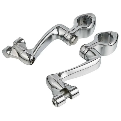 1 1/4" Adjustable Engine Guard Foot Pegs for Harley