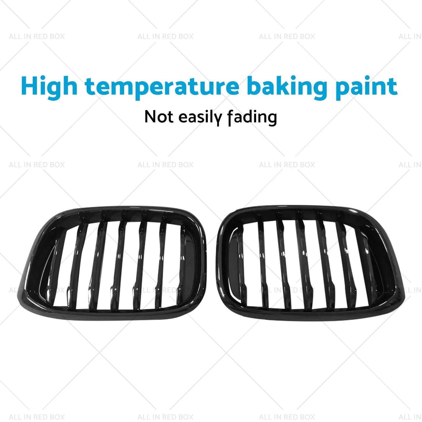 Front Bumper Grill for BMW X3 G01 X4 G02 2018-2021 Gloss Black