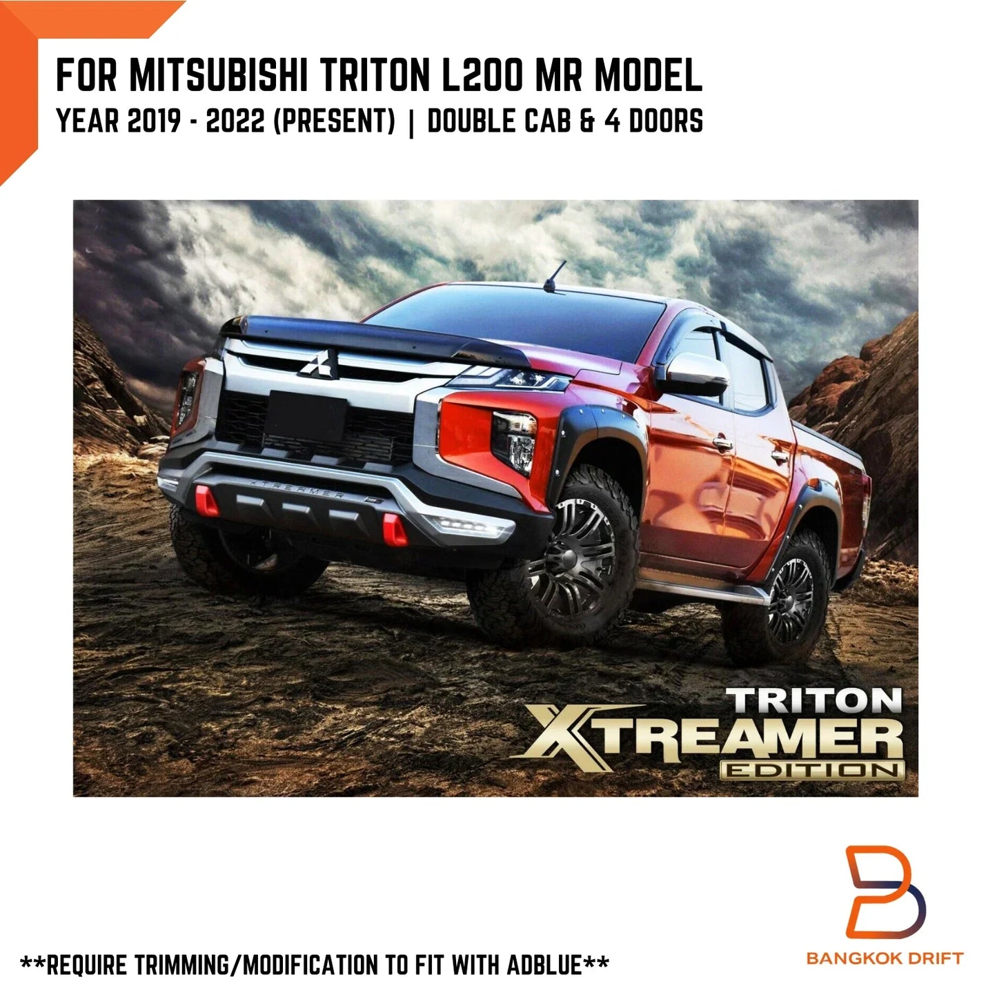 Fender Flares for Mitsubishi Triton Ute 2019-2023
