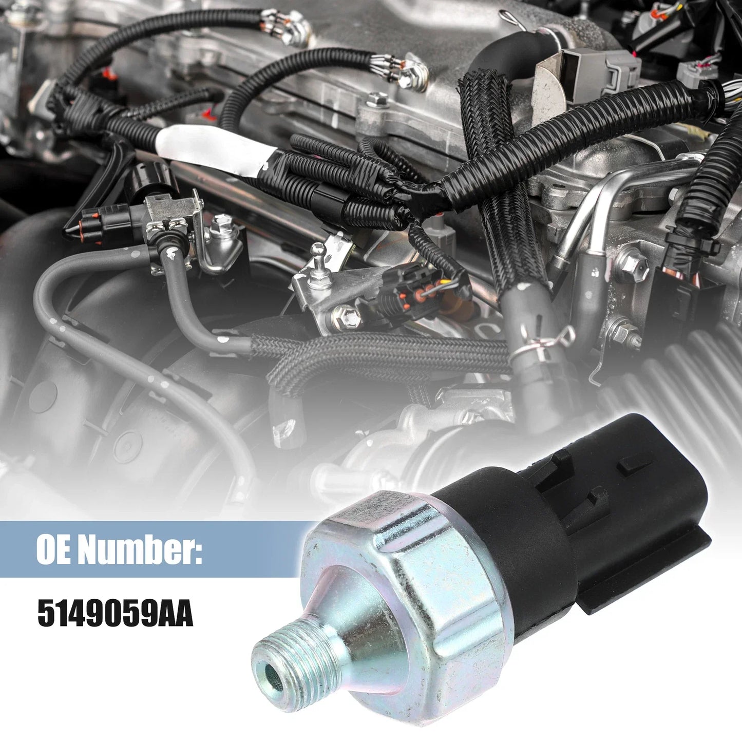 Fuel Rail Pressure Sensor for Chrysler Dodge Jeep Ram (2002-2023)