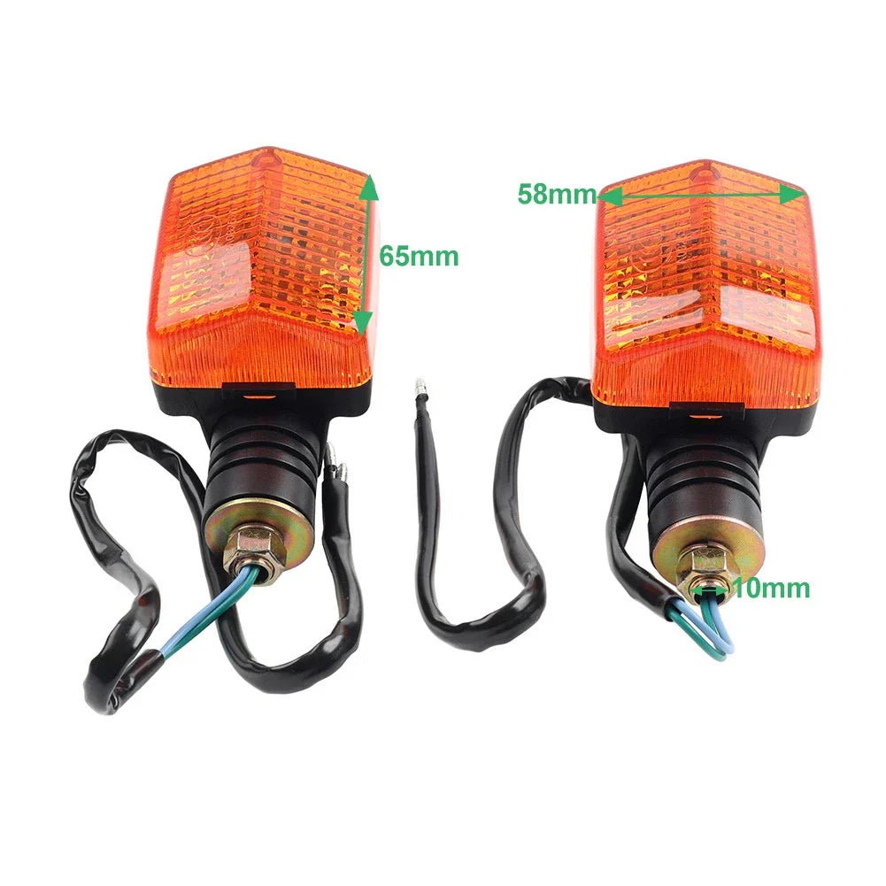 Pair Turn Signal Indicator Lights for Honda XR250L XR650L CB125 Twin