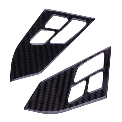 Carbon Fiber Steering Wheel Button Cover for BMW 5 Series E60 E61 (2005-2010)