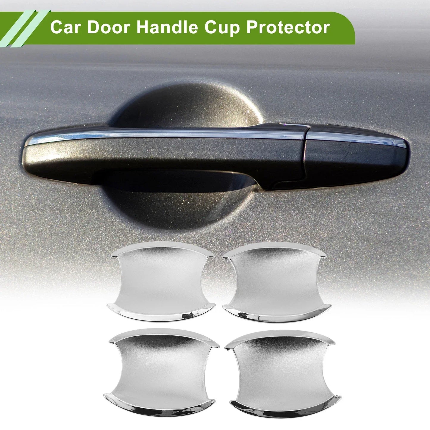 Car Door Handle Cup Protector for Honda CR-V CRV Chrome Silver Tone 4 x Pcs
