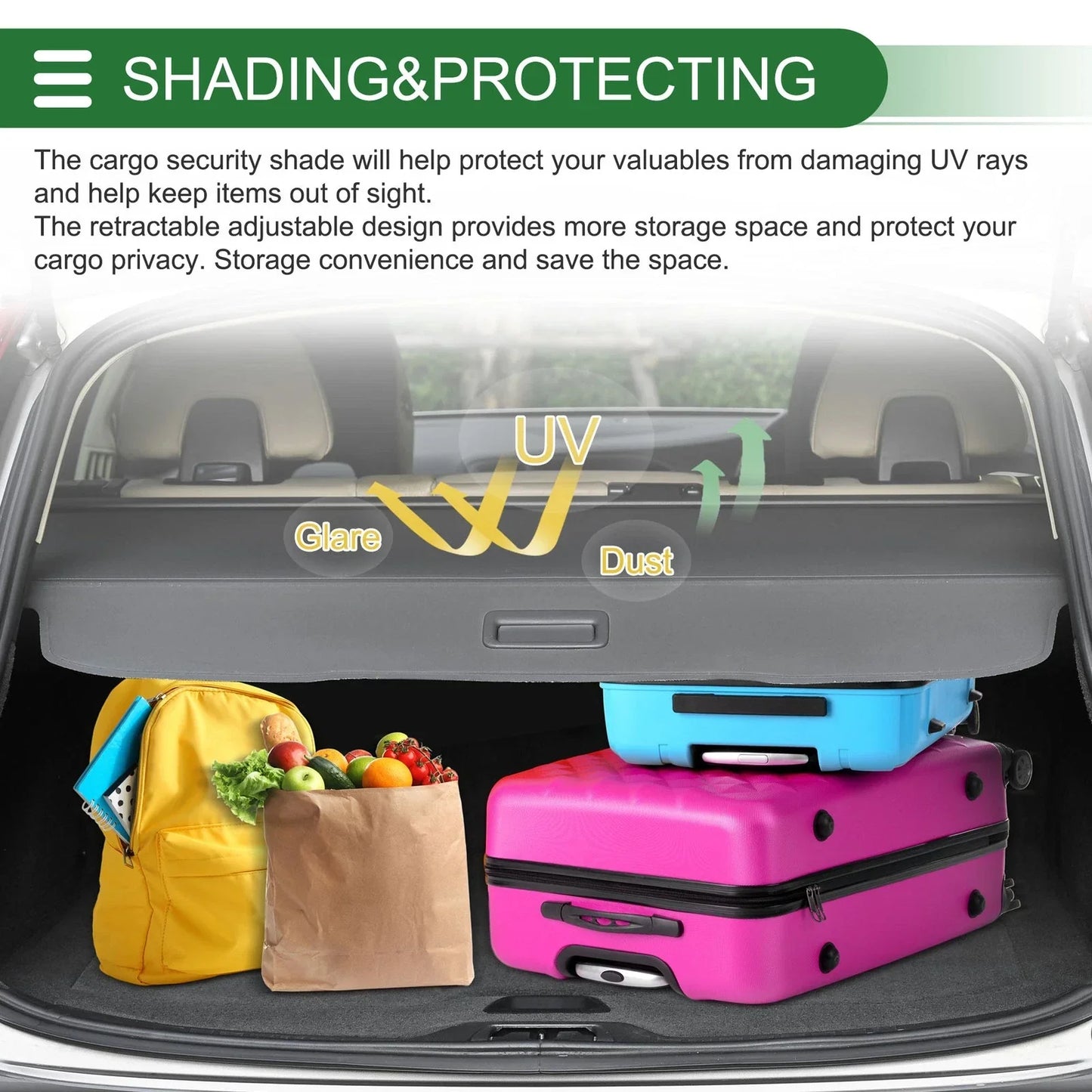 Retractable Cargo Cover for Hyundai IX35 (2010-2015)