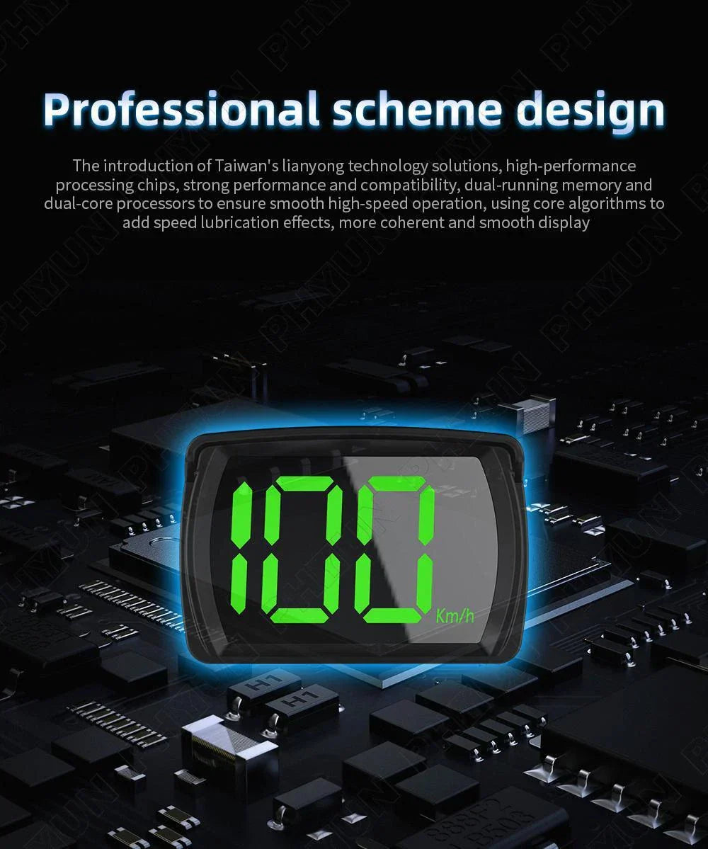 Universal Car Dashboard GPS HUD Digital Speedometer for All Models