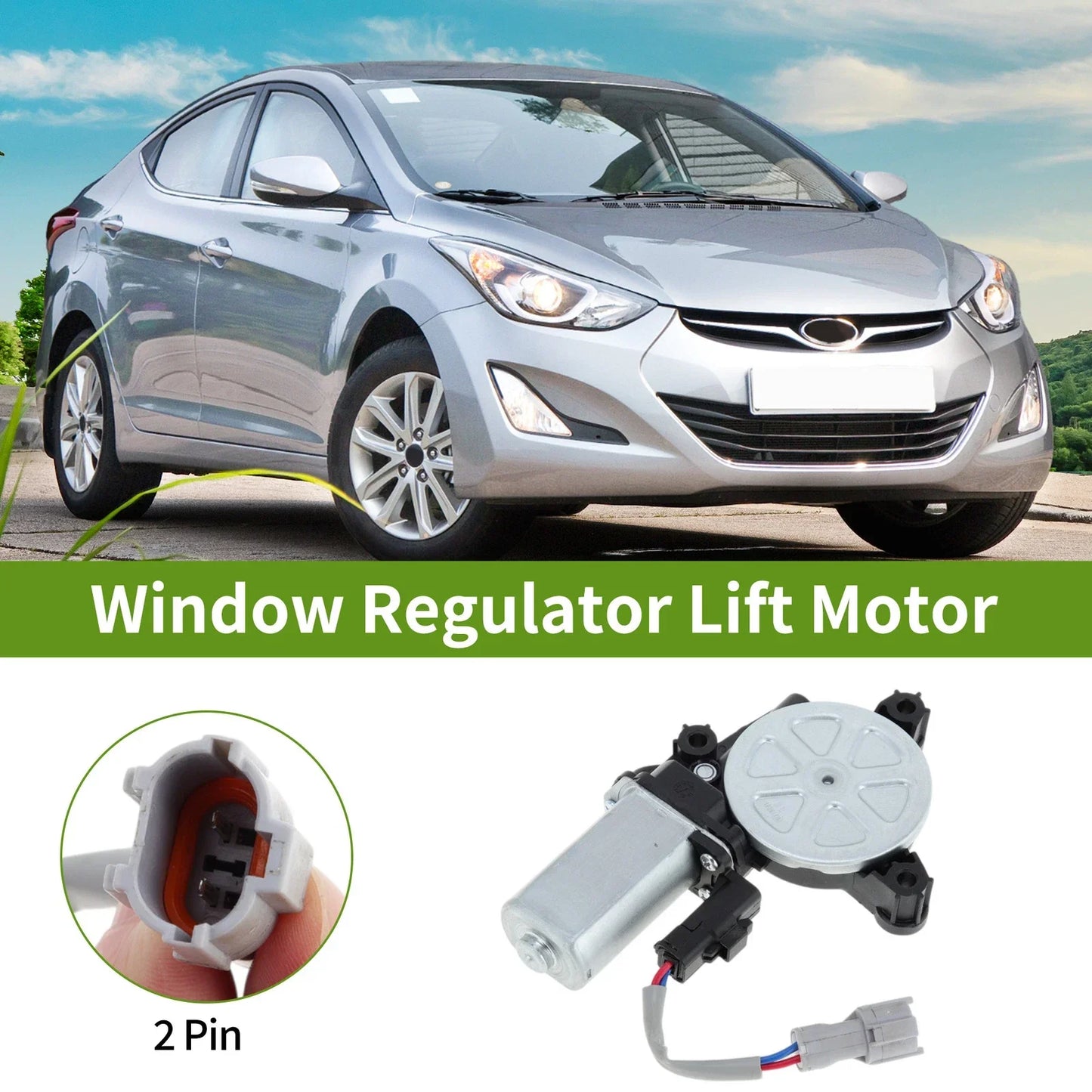 Power Window Regulator Lift Motor for Hyundai Elantra (2011-2016)