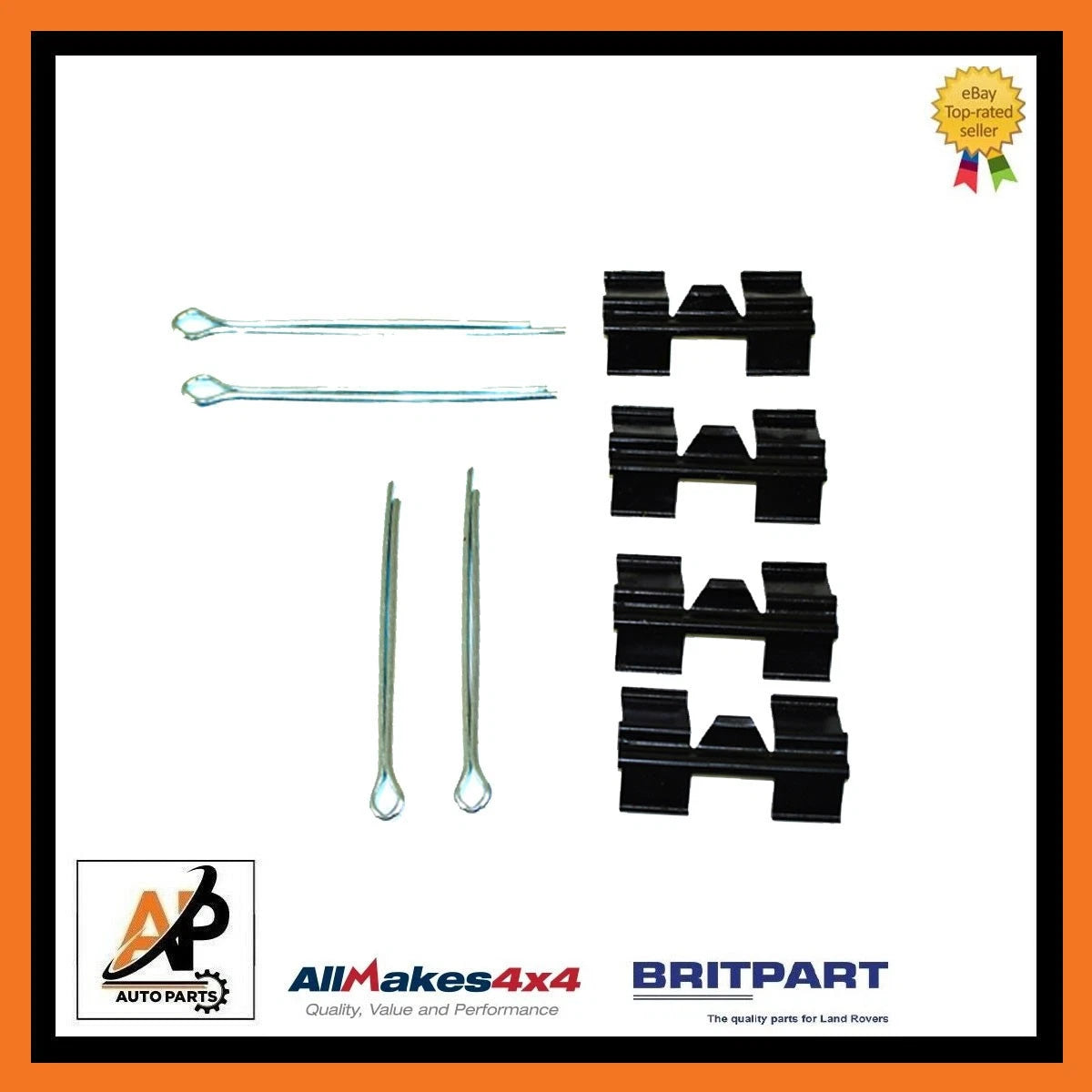 Front Brake Pad Fitting Kit Replacement for Range Rover Classic (1989–1994)