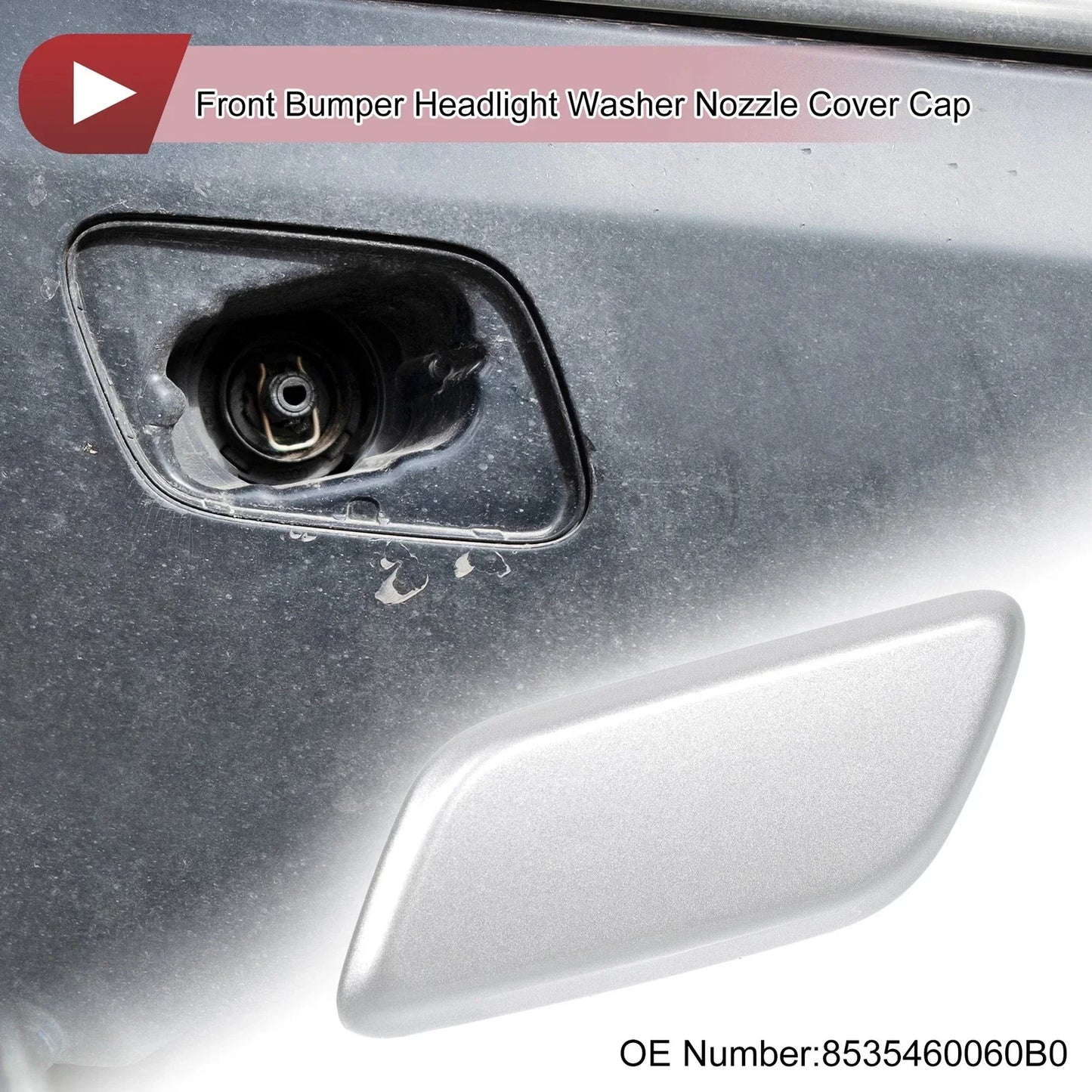 Front Left Washer Nozzle Cover for Lexus LX570 (2013-2015) - Silver Tone 1 x