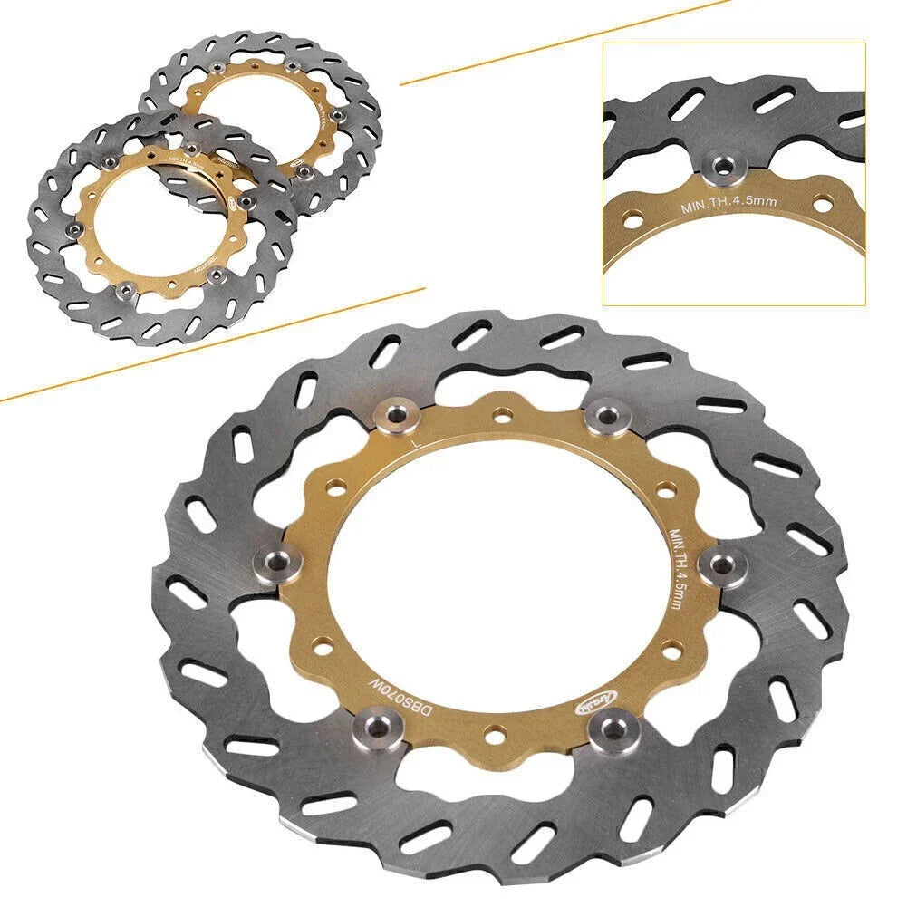 Front Brake Disc Rotors for Yamaha XP T-MAX ABS 500 (2008-2011) Gold