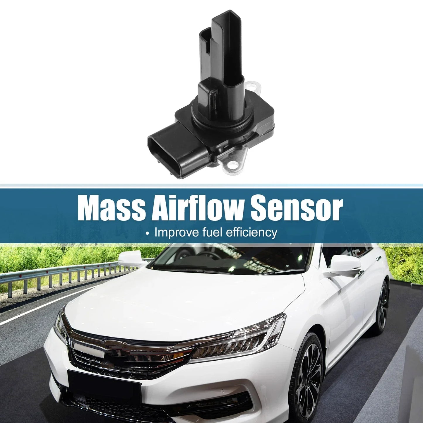 Mass Airflow Sensor for Honda Accord (2008-2012) 5 Pins Black