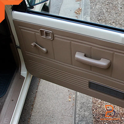 Brown Inner Door Handle Pair for Mazda B-Series Bravo (1985-1998)