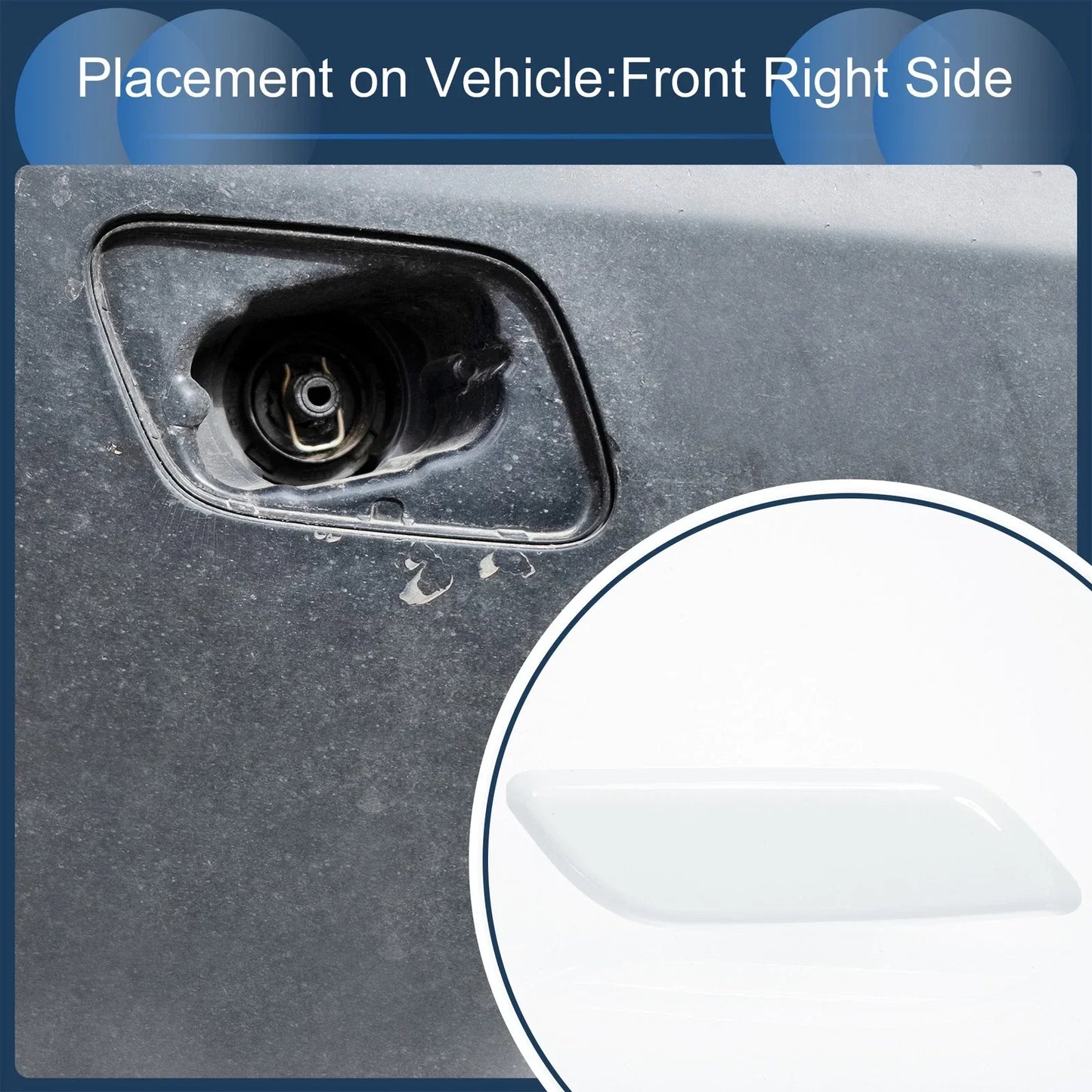 Front Right Washer Nozzle Cover for Honda Accord VIII 2011-2013 - 1 Pc