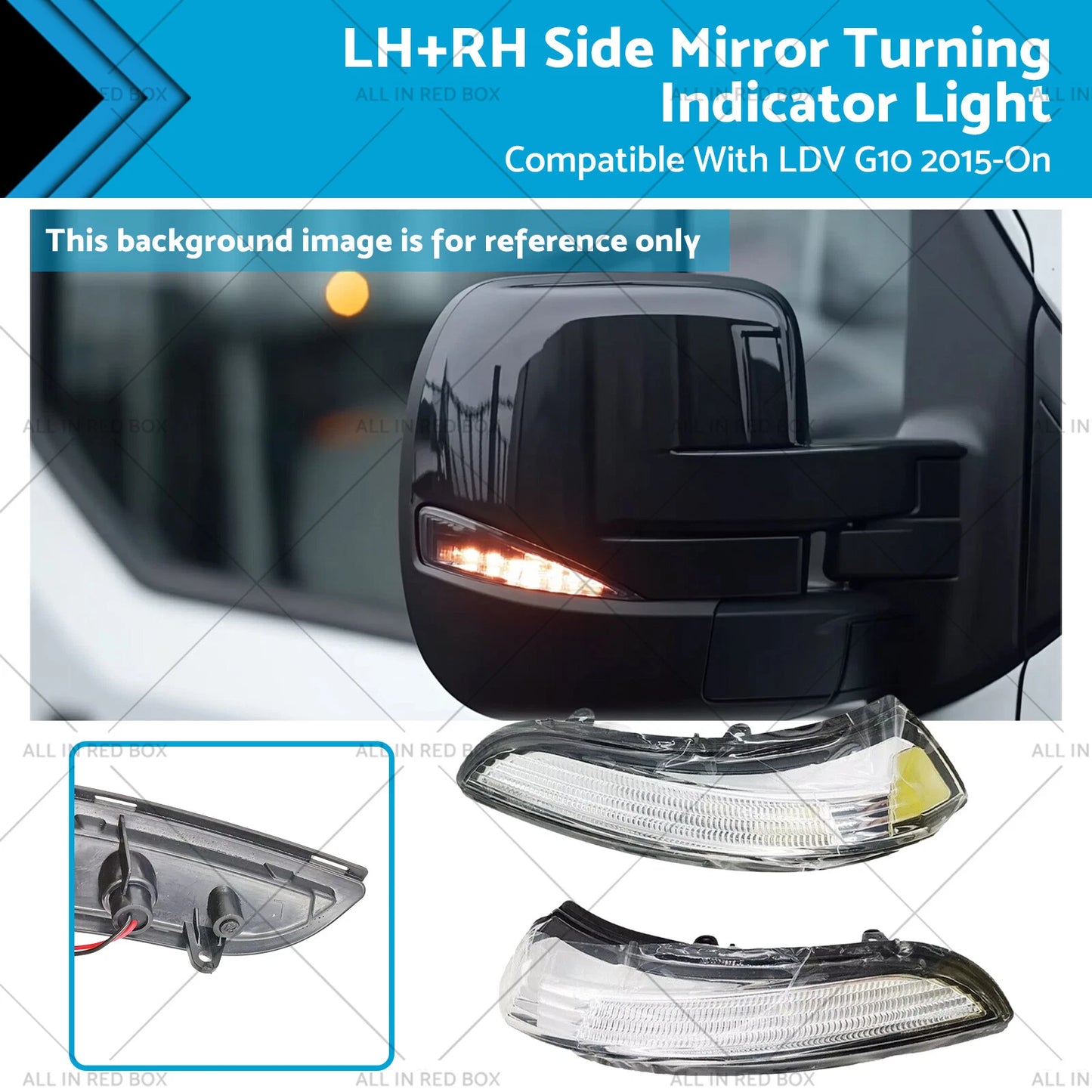 Side Mirror Turning Indicator Light LH+RH for LDV G10 (2015-On)