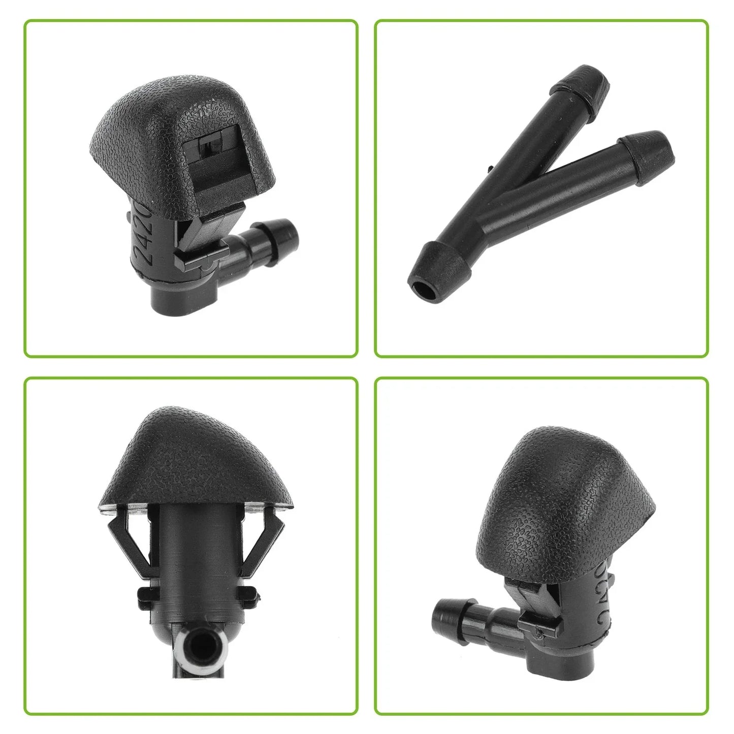 Windshield Washer Nozzle & Hose Connector for Honda (2011-2017)