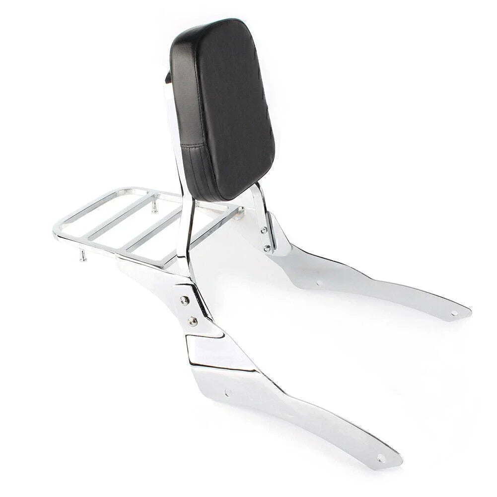 Passenger Backrest Sissy Bar w/ Luggage Rack for Yamaha Vstar 400 (98-22)