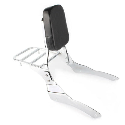 Passenger Backrest Sissy Bar w/ Luggage Rack for Yamaha Vstar 400 (98-22)