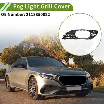 Front Right Fog Light Grill for Mercedes Benz E-Class (2003-2009) Black