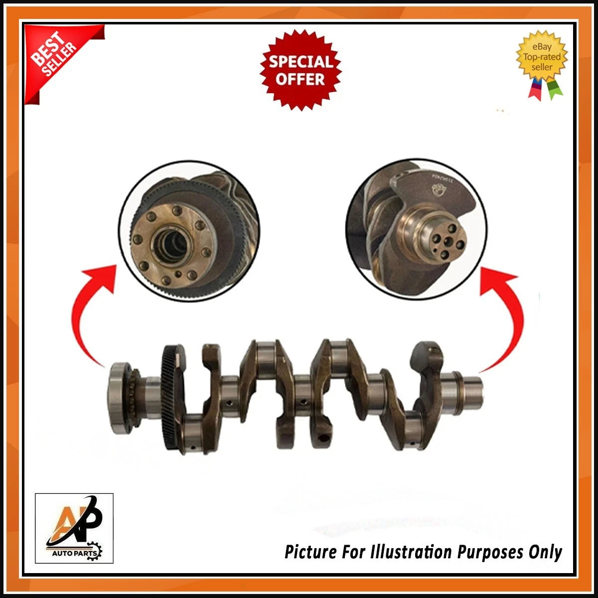 Crankshaft Engine Bearings Set Heavy Duty for Jaguar 204DTD 2.0 Diesel (2000–2010)
