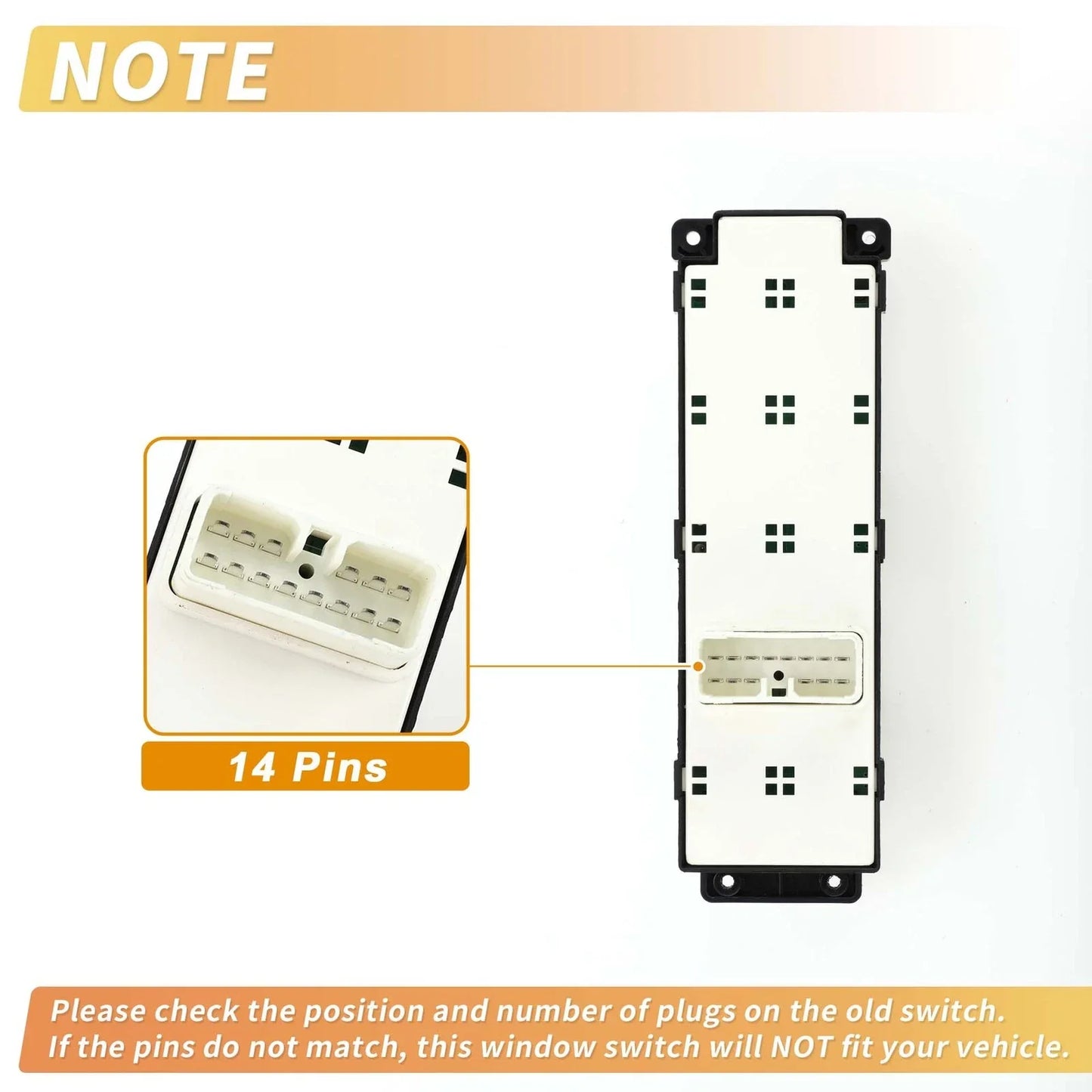 Front Right Power Window Switch for Hyundai i20 (2008-2013)