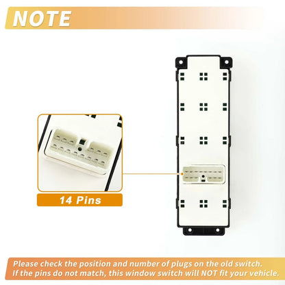 Front Right Power Window Switch for Hyundai i20 (2008-2013)