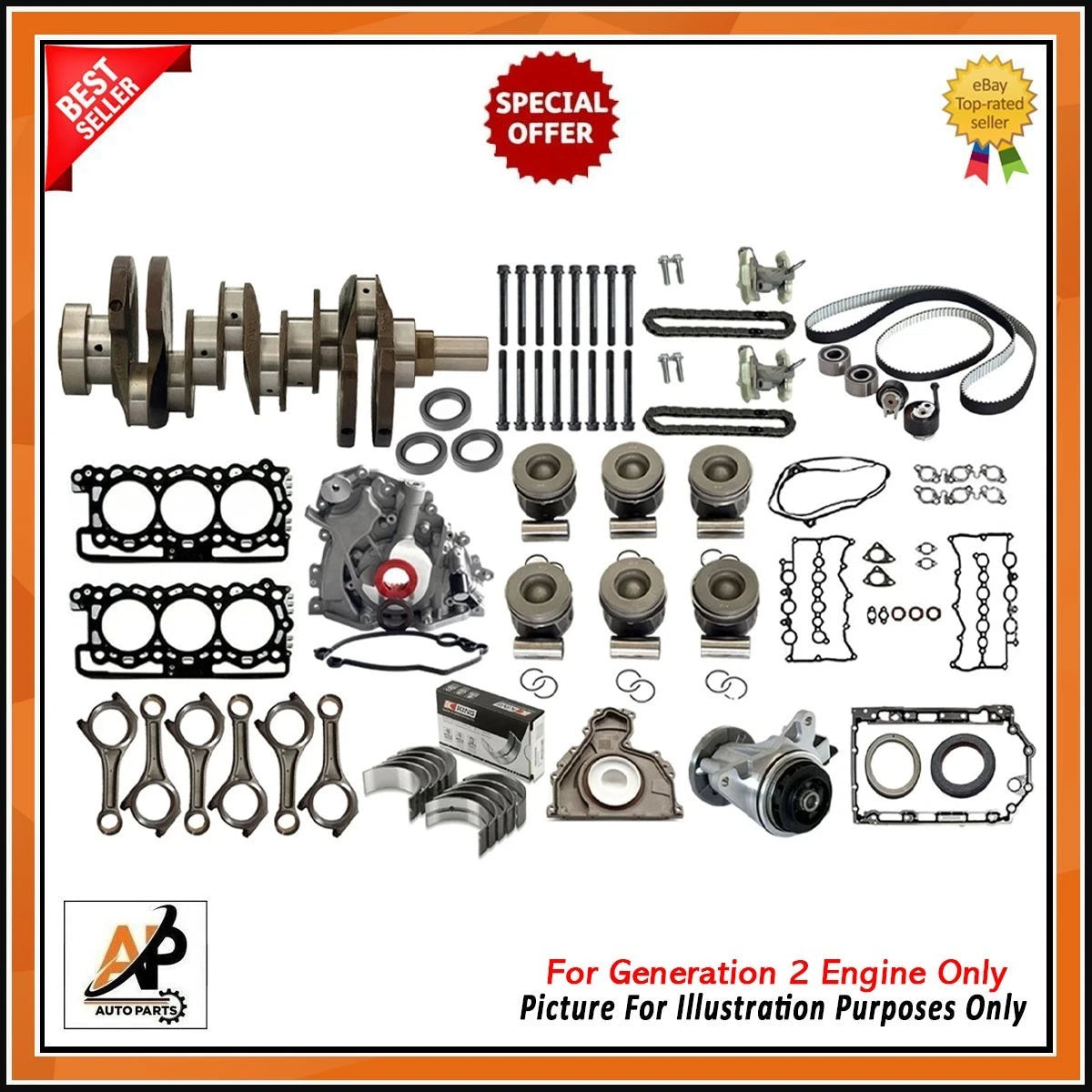 Crankshaft Rebuild Kit for Jaguar Range Rover 3.0 Diesel (2006–2013)