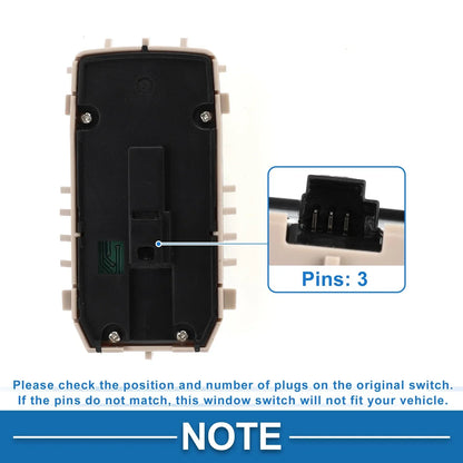 Front Driver Side Power Window Switch for Mercedes-Benz S550 (2007-2018)