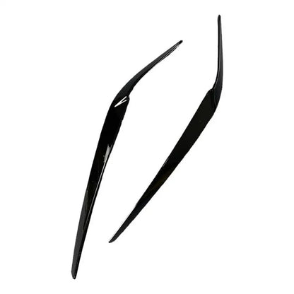Left & Right Headlight Eyebrow Eyelid Trim for BMW 5 Series G30 (2017-2023)