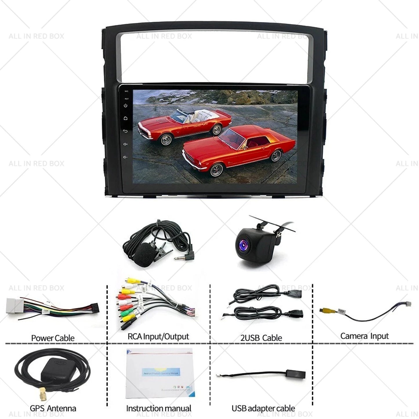 9" In-Dash CarPlay GPS Android Unit for Mitsubishi Pajero (2006-2014)