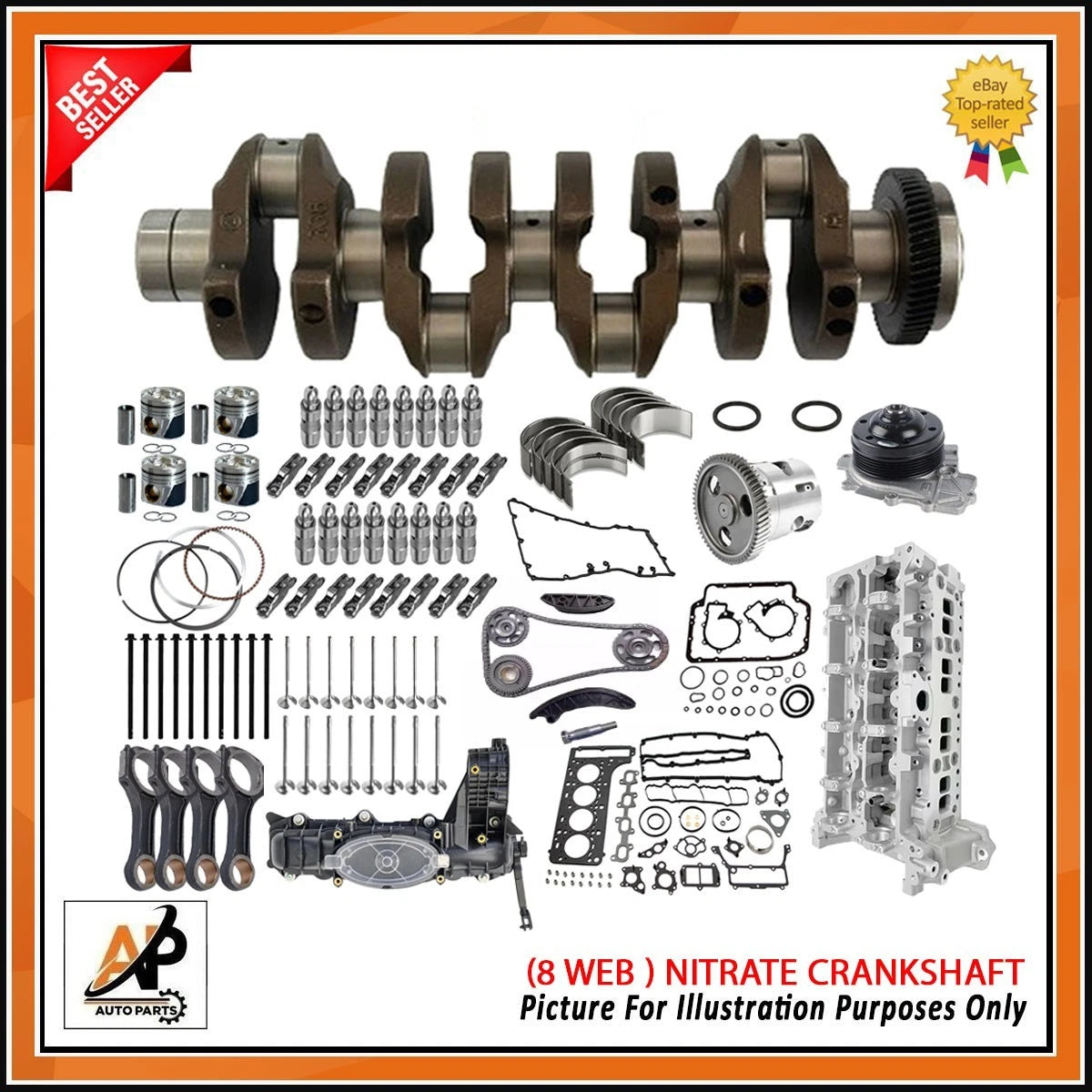 Engine Rebuild Parts Kit for Mercedes OM651 CDI Diesel (2009–2018)