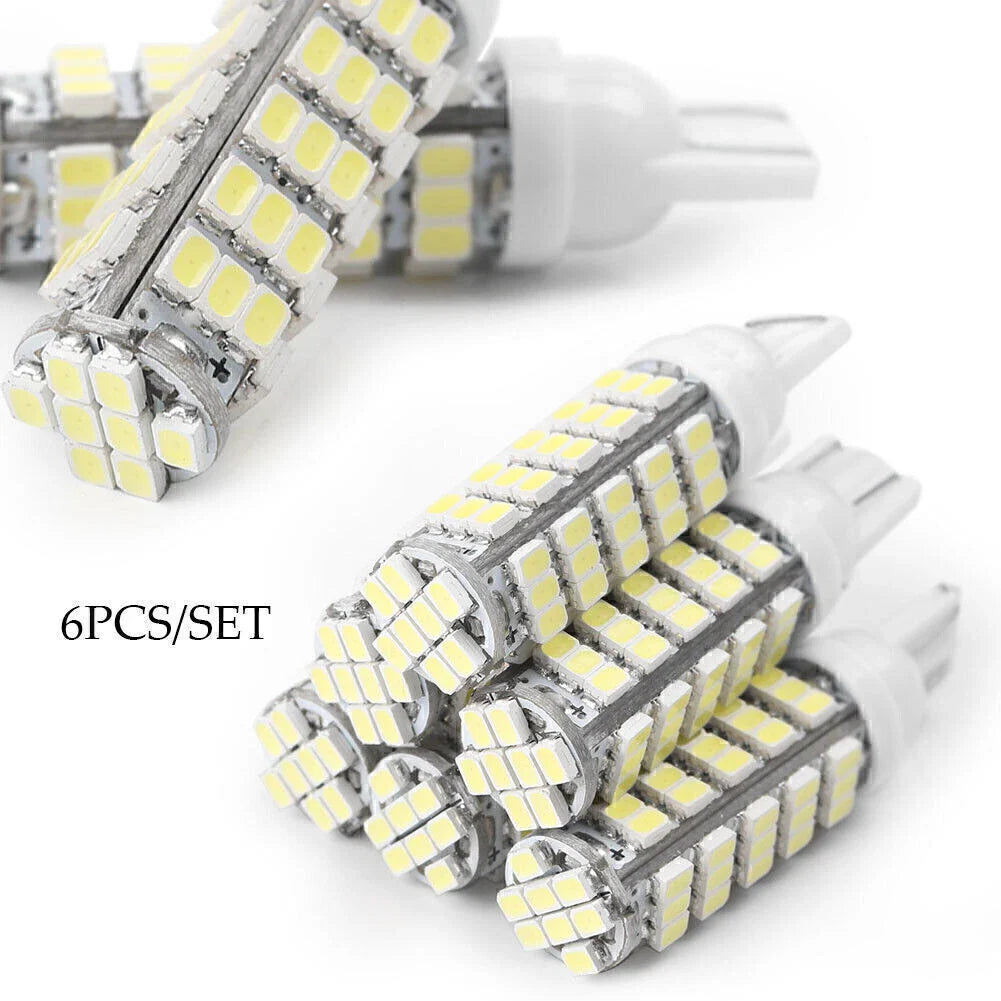 6 x 24V T10 1206 68 SMD LED White Bulbs for Car Door Lights