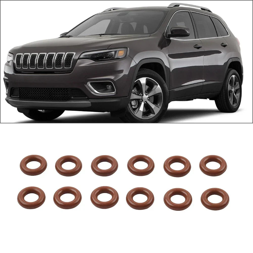 12pcs Fuel Injector O-Ring Seals for Chrysler 300, Jeep Cherokee (2005-2010)