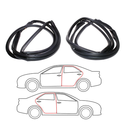 Rear Door Weatherstrip Seal for Honda Accord 4D SE EX LX DX 1990-1993