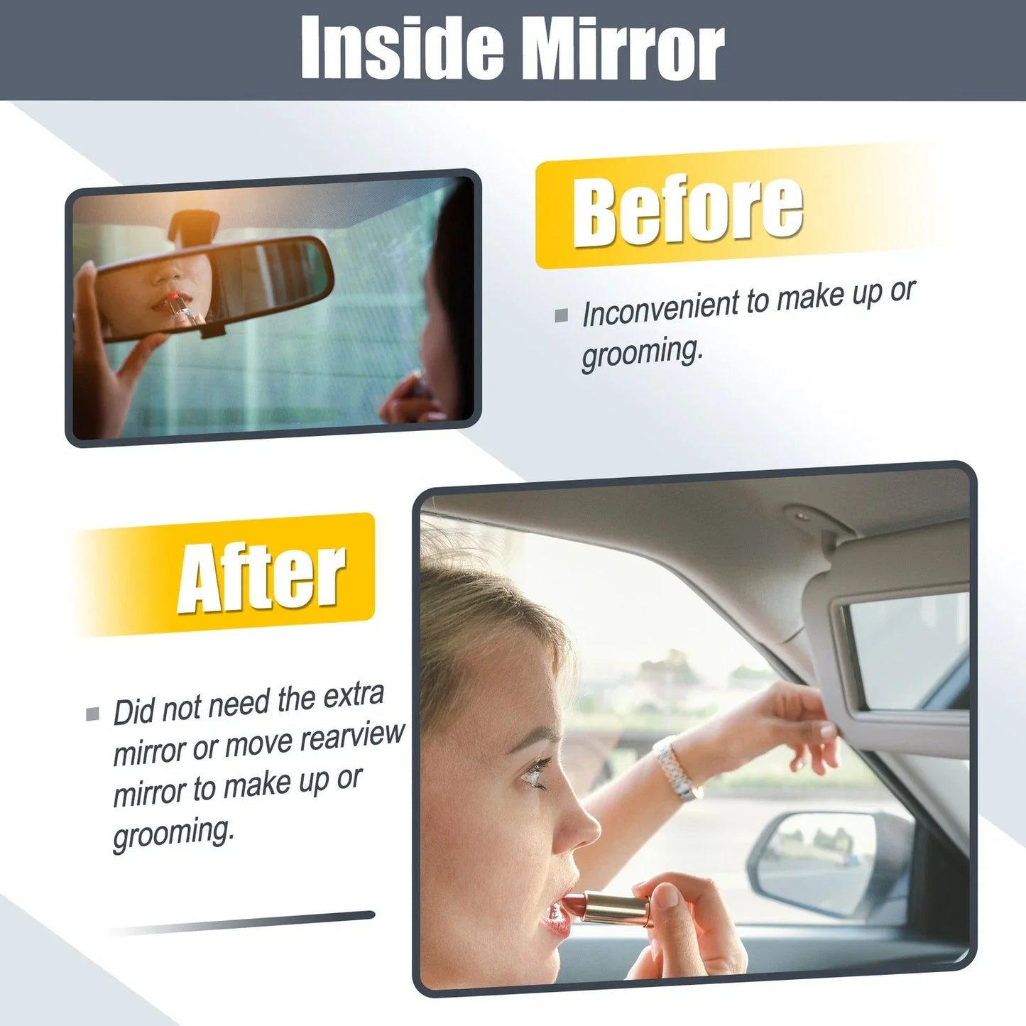 Right Side Sun Visor Replacement for Honda Civic (2006-2011) Gray
