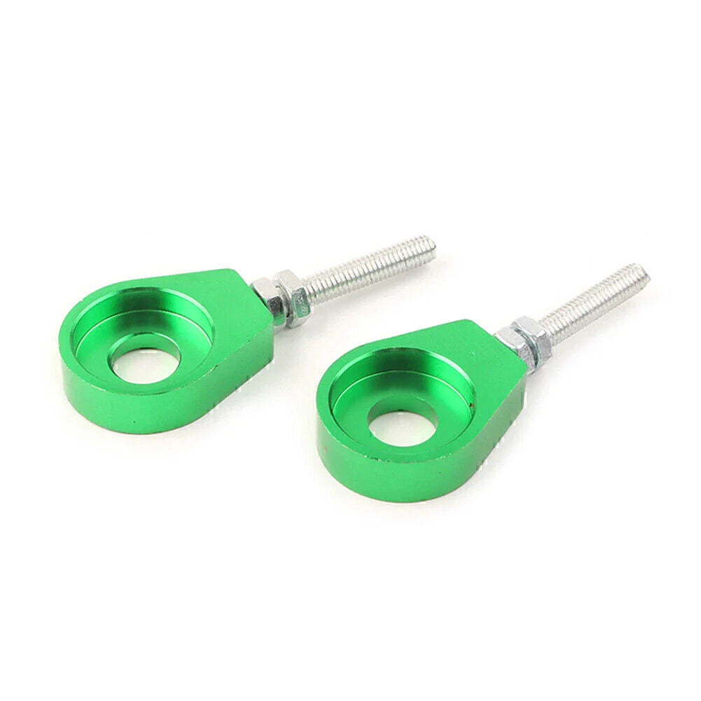 12mm Green Chain Adjuster Block Tensioner 2Pcs for Pit Quad Dirt Bike ATV CRF50
