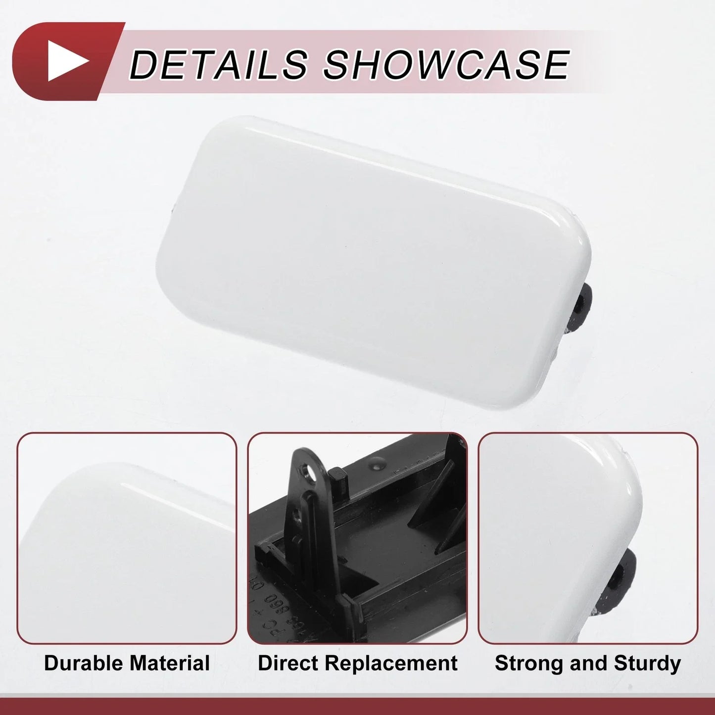Front Left Washer Nozzle Cover for Mercedes-Benz ML500 (2002-2005) White 1 x