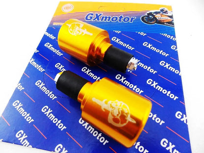 GXMOTOR 22mm 7/8" Gold CNC Billet Alloy Handlebar Weight Slider Set