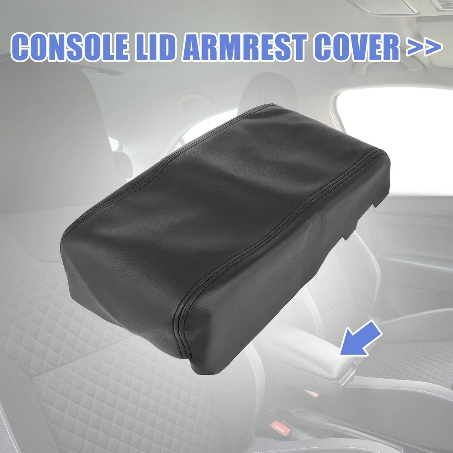 Dodge Charger Center Console Lid Armrest Cover Protector 2008-2010 Black